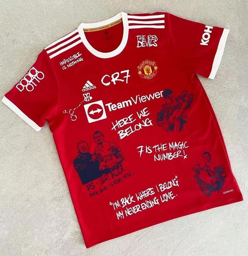 2021/22 Manchester United Return Version Soccer Jersey Shirt